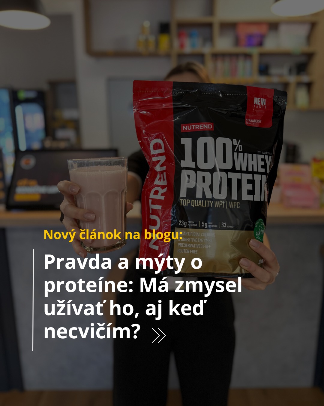 🥤Je proteín len pre športovcov?
Okolo proteínu koluje množstvo mýtov. V novom článku na blogu sa pozrieme na to, čo je pravda a čo nie - a či má zmysel užívať proteín aj vtedy, keď necvičíte.
👉Link v bio