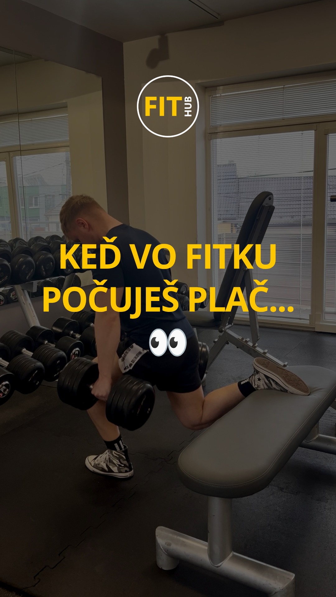 Keď vo fitku počuješ plač,😭
ešte nerob paniku.

Skontroluj,
či niekto necvičí bulharské drepy 🙂💪🏋️‍♀️